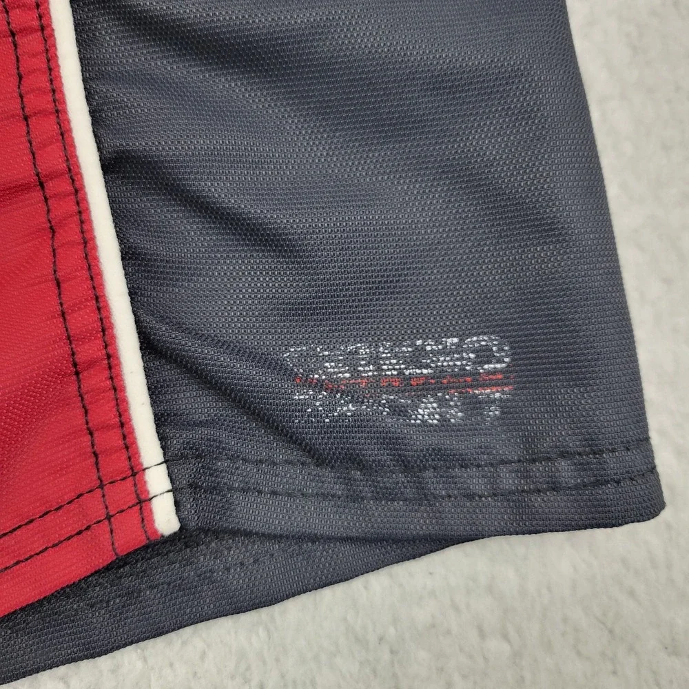 Grigio Sport‎ Swim Shorts Mens Large Red Black Board Trunks Made in Italy Mesh